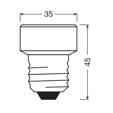 Bec LED Osram E27/3,5W/230V 2700K