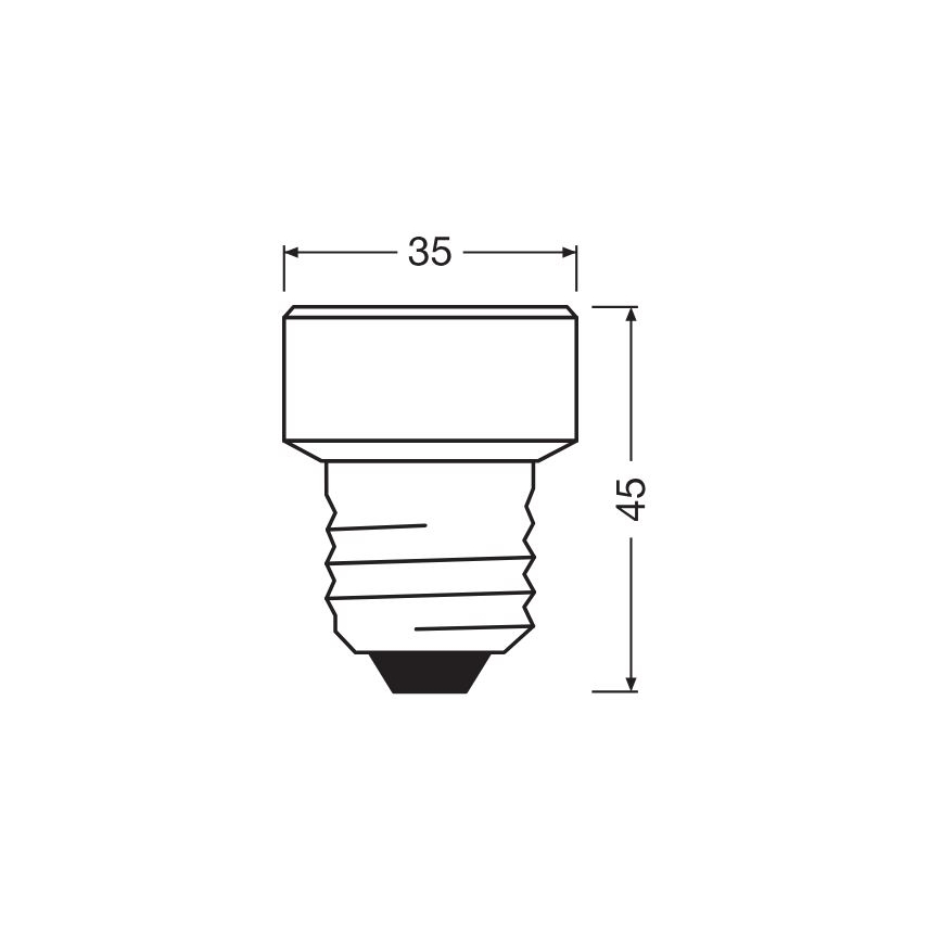 Bec LED Osram E27/3,5W/230V 2700K