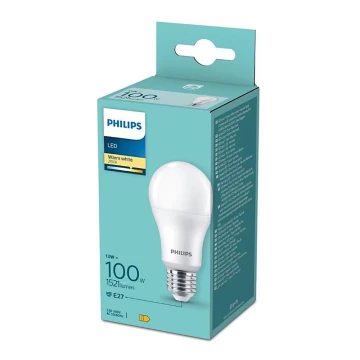 Bec LED Philips A60 E27/13W/230V 2700K