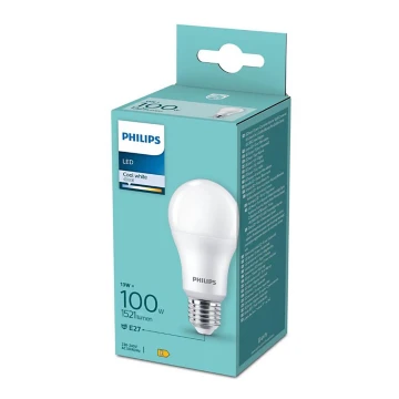 Bec LED Philips A60 E27/13W/230V 4000K