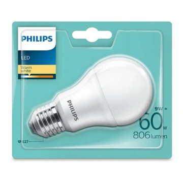 Bec LED Philips A60 E27/9W/230V 4000K