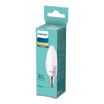 Bec LED Philips B35 E14/5,5W/230V 2700K