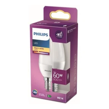 Bec LED Philips B38 E14/7W/230V 2700K