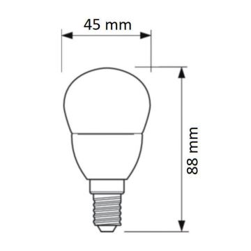 Bec LED Philips E14/4W/230V 2700K