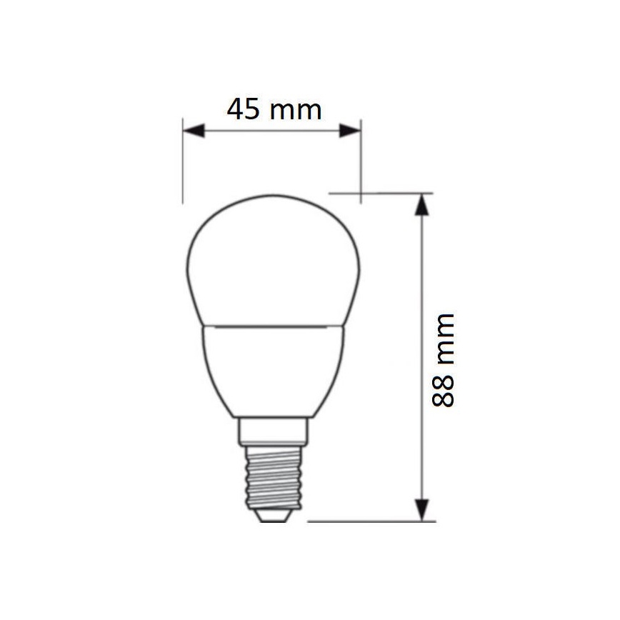 Bec LED Philips E14/4W/230V 2700K