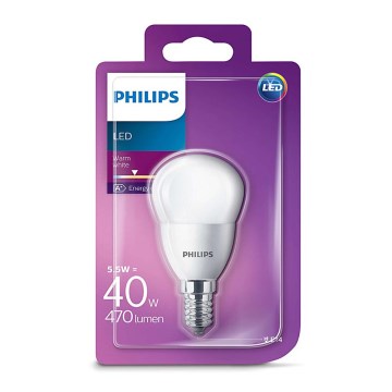 Bec LED Philips E14/5,5W/230V 2700K