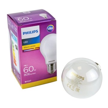 Bec LED Philips E27/7W/230V 2700K