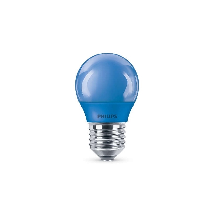 Bec LED Philips P45 E27/3,1W/230V albastru