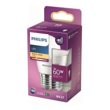 Bec LED Philips P48 E27/7W/230V 2700K