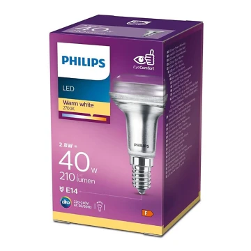 Bec LED proiector Philips E14/2,8W/230V 2700K