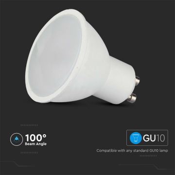 Bec LED RGB dimabil GU10/4,8W/230V 3000K + telecomandă