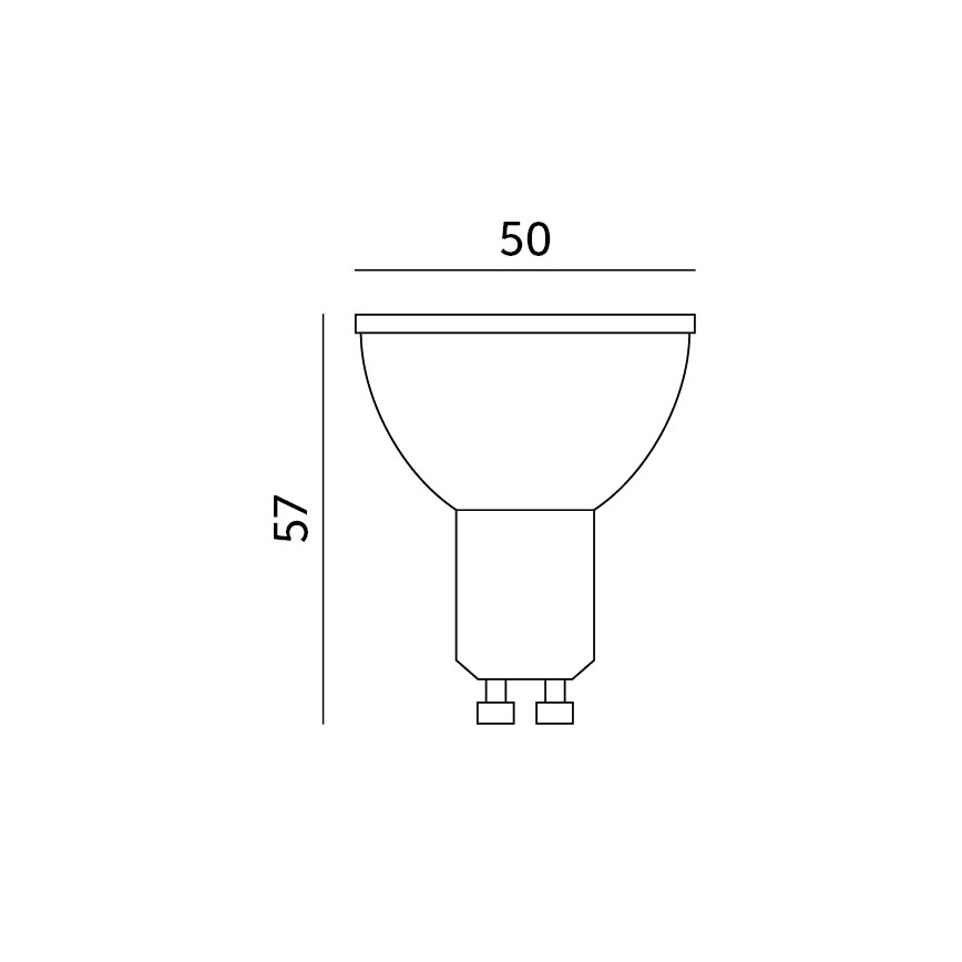 Bec LED RGB dimabil inteligent GU10/5W/230V 2700-6500K Wi-Fi Tuya