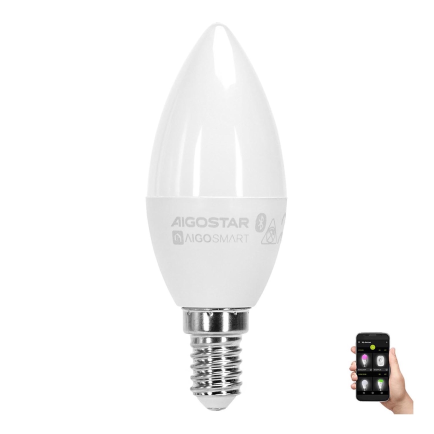 Bec LED RGBW Aigostar C37 E14/6,5W/230V 2700-6500K