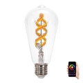 Bec LED RGBW Aigostar FILAMENT ST64 E27/4,9W/230V 2700K