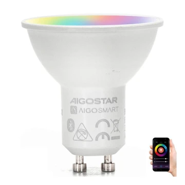 Bec LED RGBW Aigostar GU10/4,9W/230V 2700-6500K