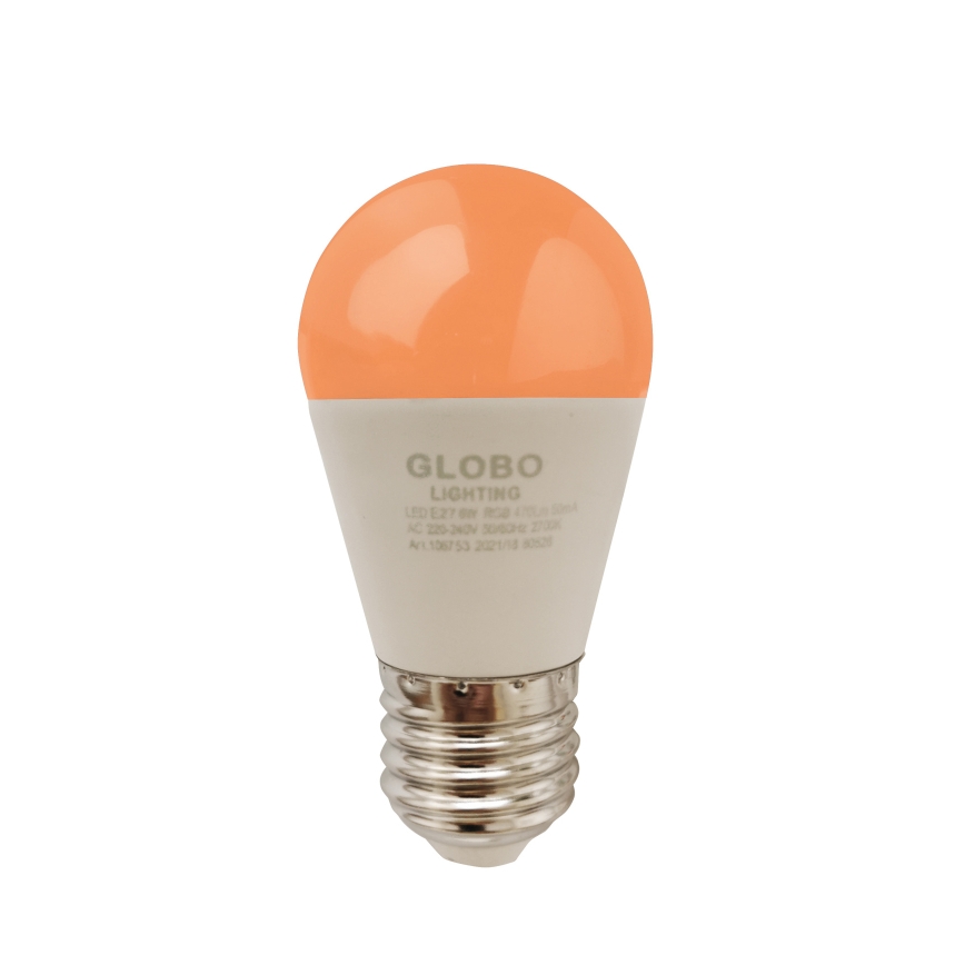 Bec LED RGBW dimabil Globo E27/6W/230V 3000K + telecomandă