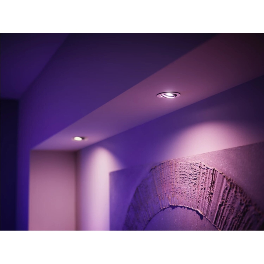 Bec LED RGBW dimabil Philips Hue WHITE AND COLOR AMBIANCE GU10/4,2W/230V 2000-6500K