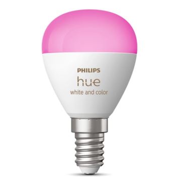 Bec LED RGBW dimabil Philips Hue White And Color Ambiance P45 E14/5,1W/230V 2000-6500K