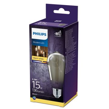 Bec LED SMOKY VINTAGE Philips ST64 E27/2,3W/230V 2700K