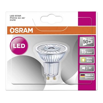 Bec LED STAR GU10/4,3W/230V 2700K - Osram