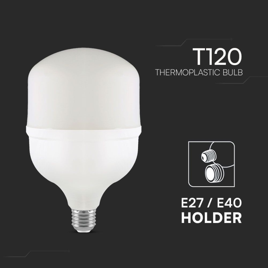 Bec LED T120 E40 E27/40W/230V 6500K