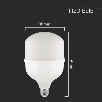 Bec LED T120 E40 E27/40W/230V 6500K