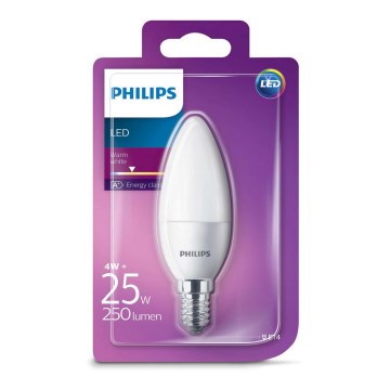 Bec LED tip lumânare Philips E14/4W/230V 2700K