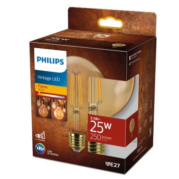 Bec LED VINTAGE Philips G95 E27/3,1W/230V 1800K