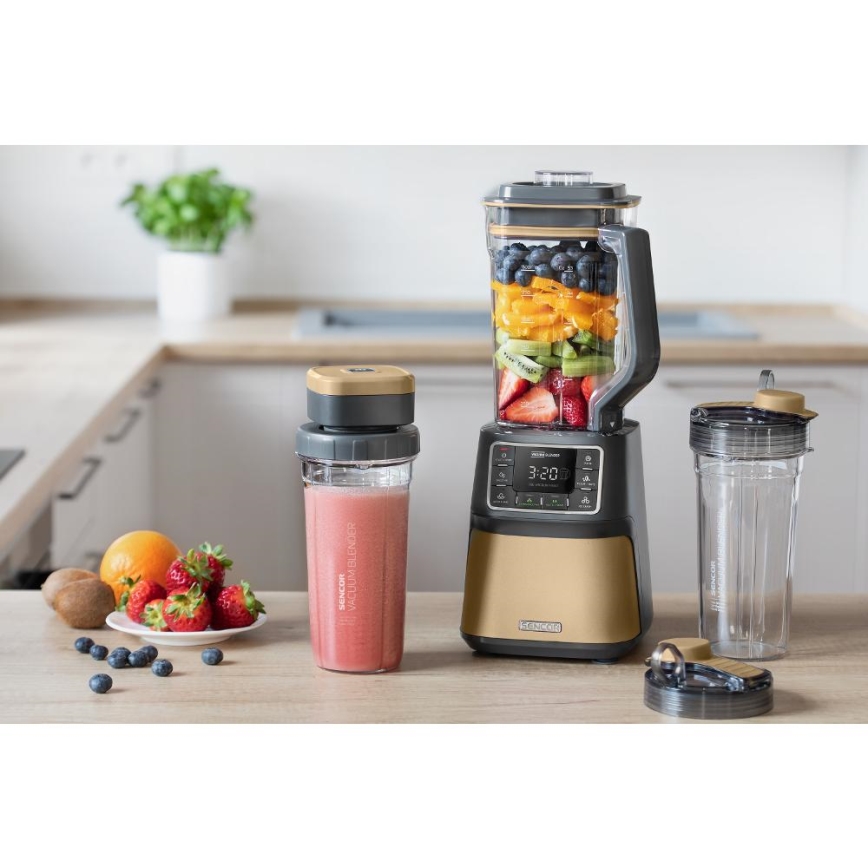 Blender cu mixare în vid Sencor 1500W/230V auriu