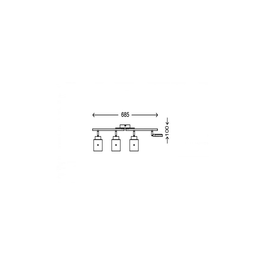 Briloner 3305-047 - Spot LED GLAM 4xLED/4,5W/230V