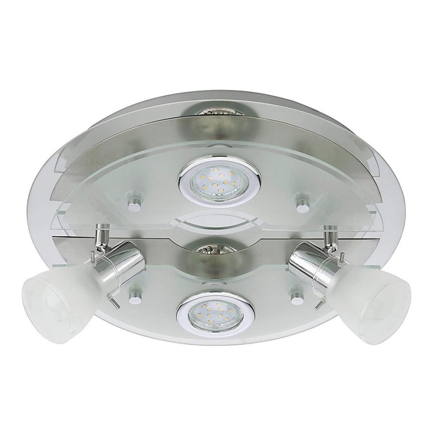 Briloner 3560-042 - LED Plafonieră spot VASO 2xGU10/3W + 2xE14/3,2W/230V