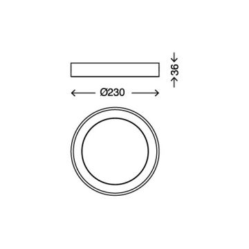 Briloner 7300-012 - Plafonieră LED LED/18W/230V