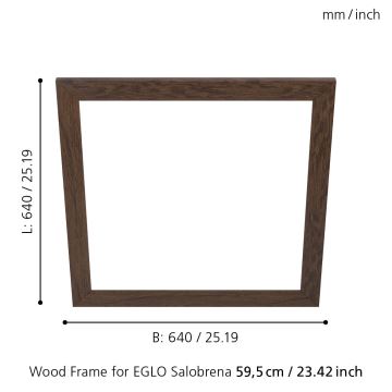 Cadru pentru corp de iluminat 640x640 mm Eglo