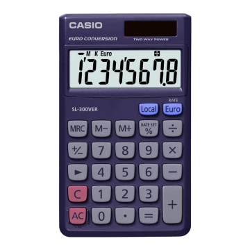 Calculator de buzunar 1xLR54 albastru Casio
