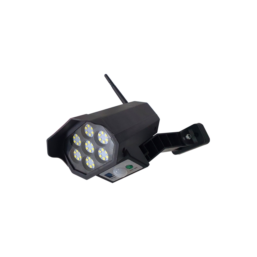 Cameră LED de supraveghere falsă cu senzor LED/3,7V IP44 negru + telecomandă