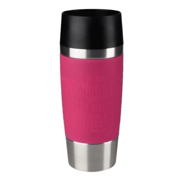 Cană de călătorie 360 ml TRAVEL MUG oțel inoxidabil/roz Tefal