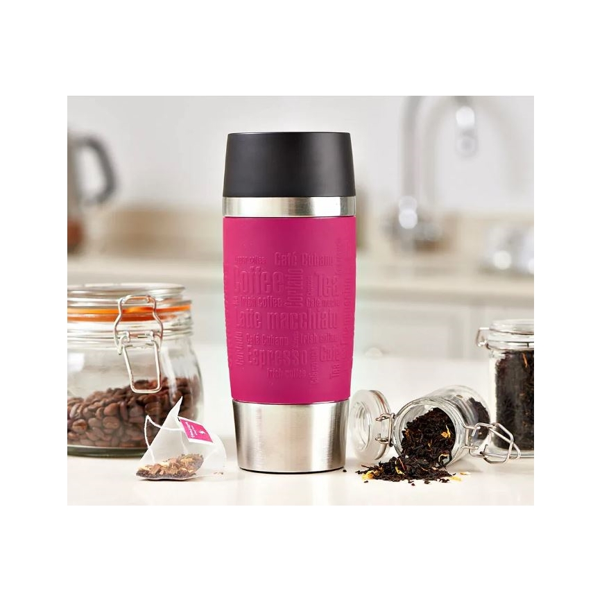 Cană de călătorie 360 ml TRAVEL MUG oțel inoxidabil/roz Tefal