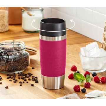 Cană de călătorie 360 ml TRAVEL MUG oțel inoxidabil/roz Tefal