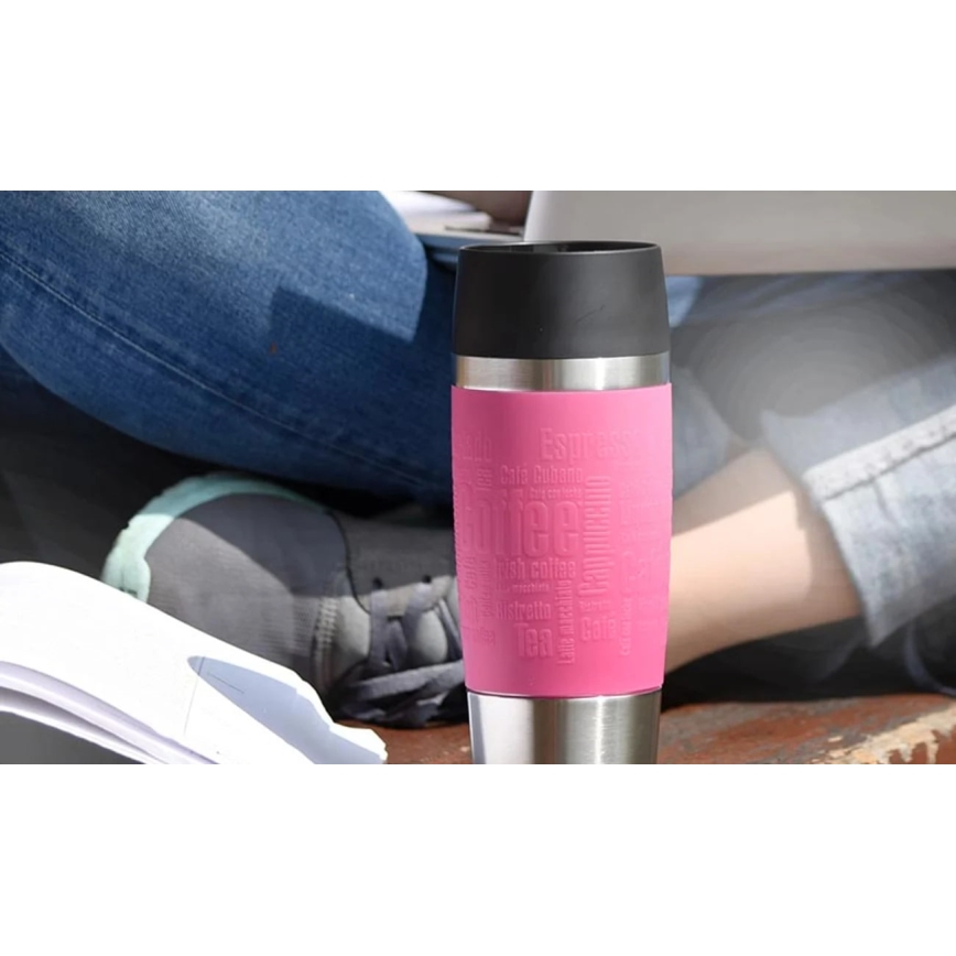 Cană de călătorie 360 ml TRAVEL MUG oțel inoxidabil/roz Tefal