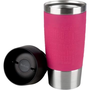 Cană de călătorie 360 ml TRAVEL MUG oțel inoxidabil/roz Tefal