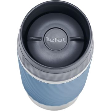 Cană termos Tefal 360 ml EASY TWIST MUG oțel inoxidabil/albastru