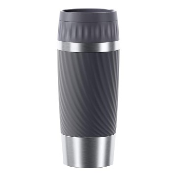 Cană termos Tefal 360 ml EASY TWIST MUG oțel inoxidabil/gri