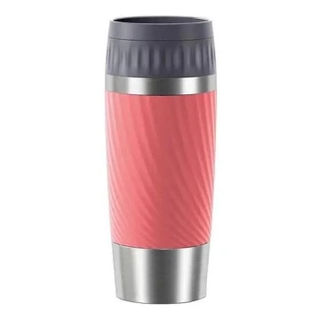 Cană termos Tefal 360 ml EASY TWIST MUG oțel inoxidabil/roz