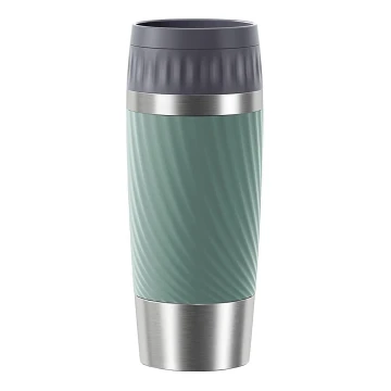 Cană termos Tefal 360 ml EASY TWIST MUG oțel inoxidabil/verde