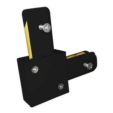 Conector pentru corpuri de iluminat în sistem pe șină CONNECTOR RS BLACK tip L