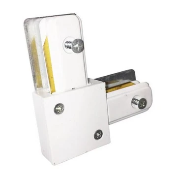 Conector pentru corpuri de iluminat în sistem pe șină CONNECTOR RS WHITE tip L