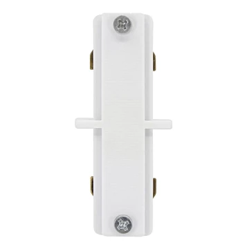 Conector pentru corpuri de iluminat în sistem pe șină CONNECTOR RS WHITE tip plat