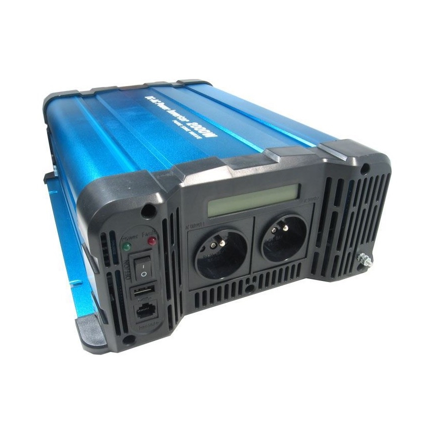 Convertor de tensiune 2000W/24/230V  + telecomandă