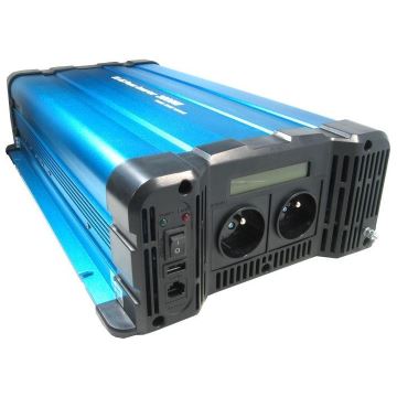 Convertor de tensiune 3000W/12/230V  + telecomandă