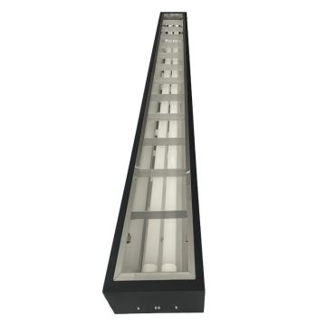 Corp de iluminat fluorescent T8 2xG13/18W/230V negru 120 cm